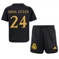 Camiseta Real Madrid Arda Guler #24 Tercera Equipación para niños 2023-24 manga corta (+ pantalones cortos)